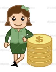 depositphotos_28664799-Woman-Standing-with-Coins---Money-Concept---Vector-Illustration